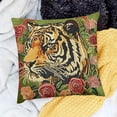 thumbnail image 2 of BANET Throw Pillow Cover Decorative Colorful Flower Emboidered Accent Pillow Case Pillowcase Bed Living Room Couch Bedroom Decor White, 2 of 5