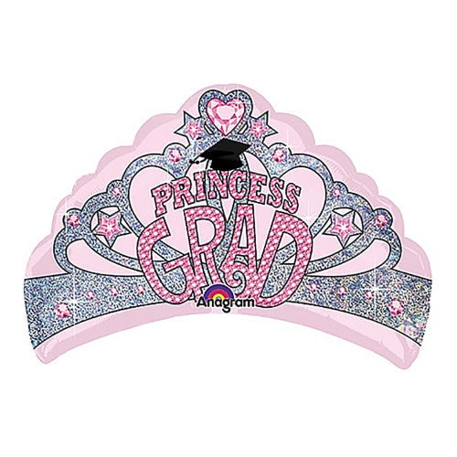 19 inch Princess Grad Supershape Foil Mylar Balloon - Party Supplies Decorations