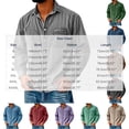 thumbnail image 2 of SeCaotees Men Long Sleeve Washed Denim Shirts Button Front Chest Pocket Vintage Lightweight Woven Shacket For Casual Layering And Daily Outfit Khaki,M, 2 of 4