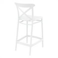 thumbnail image 2 of Pemberly Row Contemporary Indoor Outdoor Counter Stool White, 2 of 5