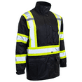 thumbnail image 3 of JORESTECH Hi-Vis Safety Parka Jacket, Two-Toned, ANSI Class 3 (Black, L), 3 of 18