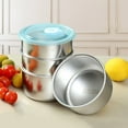 thumbnail image 4 of TIMIFIS Fresh Preservation Storage Stainless Steel Refrigerator Storage Box with Lid-Food Packaging Box-Picnic Box- Fruit Storage Box- Freshness Preservation Meal Prep Containers Kitchen Gadgets, 4 of 8