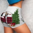 thumbnail image 4 of Lsque Vintage Buffalo Plaid Christmas Camper Pattern High Waisted Biker Shorts for Women-Tummy Control Fitness Athletic Workout Running Yoga Gym Shorts,Moisture-Wicking-X-Large, 4 of 9