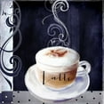 thumbnail image 2 of Sasha 26x26 Gold Ornate Wood Framed with Double Matting Museum Art Print Titled - Cafe Blue II, 2 of 4