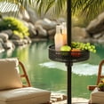 thumbnail image 2 of Costway Patio Umbrella Table Tray with Storage Fit 1.5"/1.34"/1.26" Umbrella Poles, 2 of 10