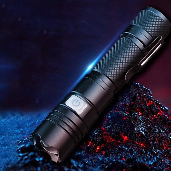 ZFYXGS Flashlight Torch Light Source Lamp Aluminium Alloy IPX6 Water Tightness Mechanical Telescopic Built-in 2000mAh Large Capacity Lithium Battery