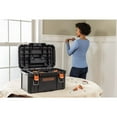 thumbnail image 2 of BLACK+DECKER Rolling Tool Box, Stackable Storage System | 3 Piece Set (BDST60500APB), 2 of 11