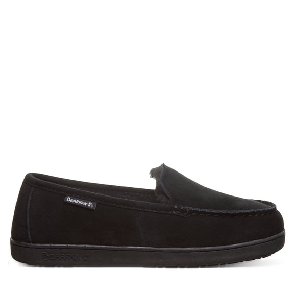 BEARPAW Men's Brian Black/Black Size 9 | Men's Slipper | Men's Shoe | Comfortable & Lightweight