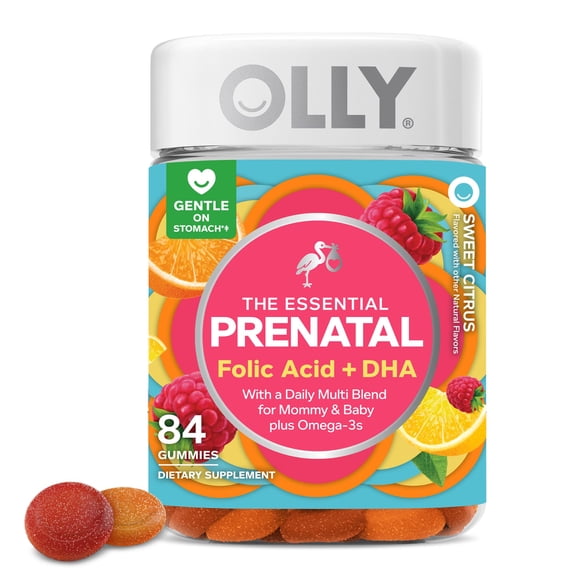 Multivitamínico gomoso prenatal OLLY Essential 84 Citrus Berry