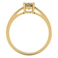 thumbnail image 4 of Clara Pucci 14K Yellow Gold 1ct YellowMoissanite Solitaire Ring for Women, 4 of 7