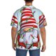 thumbnail image 3 of Fotbe Funny Christmas Gnome Camisa Estampada de Manga Corta para Hombre, Casual de Verano, Estilo Playero, Sin Arrugas-Large, 3 of 5