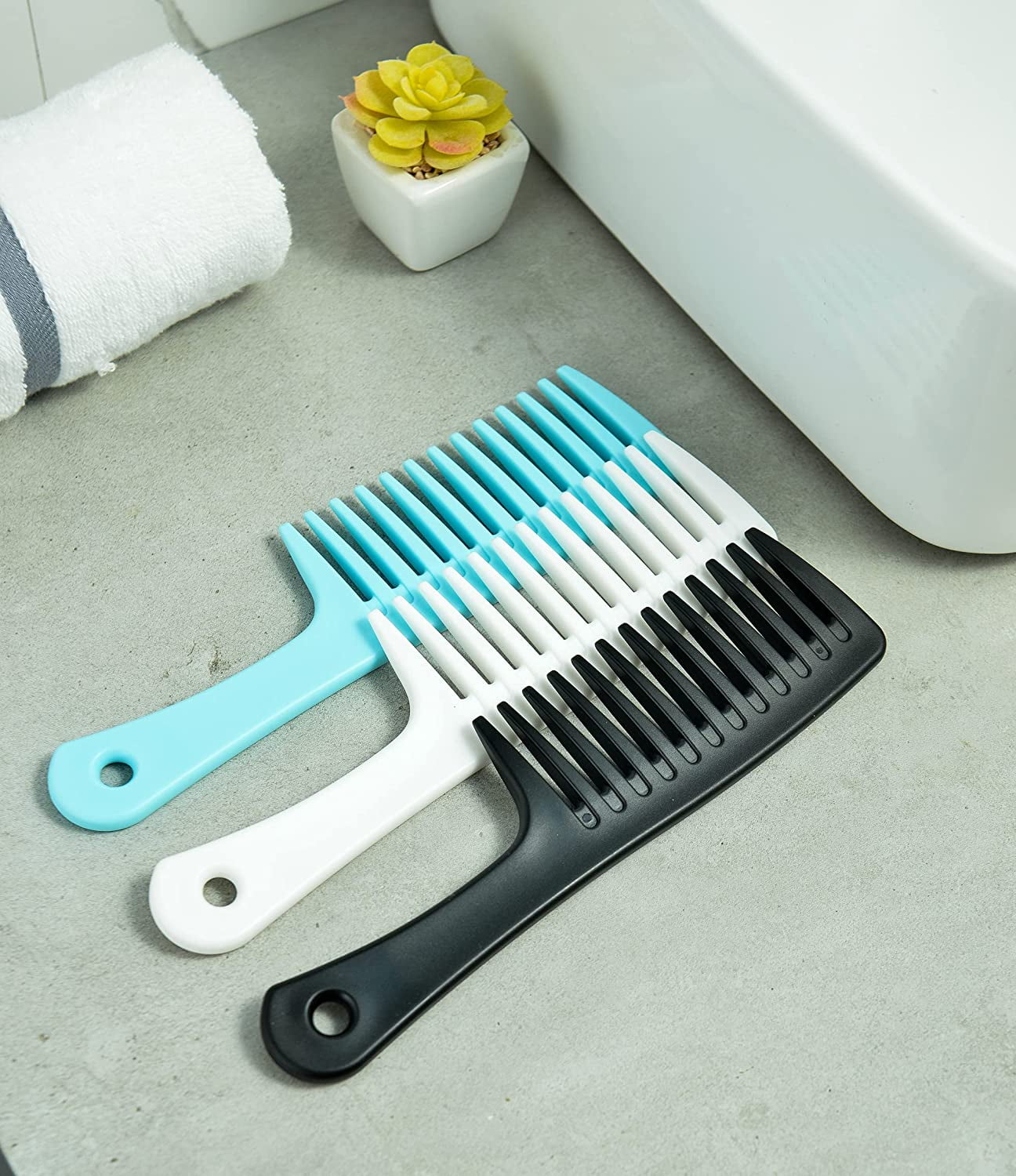 Wide Tooth Comb and Large Hair Detangling Comb, Durable Hair Brush