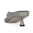 thumbnail image 4 of YDN Women Open Square Toe Flip Flops Low Kitten Heel Slip on Mules Casual Dress Summer Beach Thong Sandals Size 7 Gray, 4 of 4