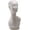 Glossy White, variant on N'icePackaging - Life-Sized Glossy Flesh Tone Mannequin Head - Poly-Resin - For Merchandise or Showcase - Free-Standing - Hats/Wigs/Earrings/Necklace/Scarfs