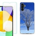 thumbnail image 1 of Slim-Fit TPU Fashion Phone Case for Samsung Galaxy A13 5G, with Tempered Glass Screen Protector, by OneToughShield ® - Snowing Tree, 1 of 3