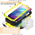 thumbnail image 2 of Feishell Cover for iPhone 13 Pro Case Heavy Dustproof Shockproof Dropproof Military Grade Rugged Durable Aluminum Metal Case with Kickstand Screen Protector, Yellow, 2 of 7
