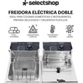 thumbnail image 2 of Freidora Aceite Eléctrica Doble 12 Lt Industrial 2500w Acero Inoxidable, 2 of 5