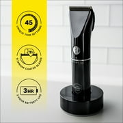 The Beard Club Precision Beard Trimmer for Men, 8 Guides with 45 Trim Settings Travel Barber Trimmer, Cordless Rechargeable Beard & Hair Trimmer