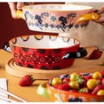 thumbnail image 4 of Oven Clay Pot, Tableware Thousand Layer Deep Ceramic Baking Tray With Handle,800ML, 4 of 5