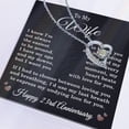 thumbnail image 4 of 23rd Anniversary Necklace for Wife from Husband 23 Years Anniversary Jewelry for Her Women Forever Love Pendant, 4 of 11