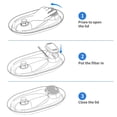 thumbnail image 4 of 8Pcs Cat Water Fountain Filters Dog Fountain Filter Replacement for 67Oz/2L Pet Water Fountain Stainless Steel, 4 of 8