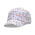 thumbnail image 2 of shoper Kids Cartoon Baseball Cap Whale Shark Design Summer Hat for Outdoor Play Ages 4-10 White One Size, 2 of 3