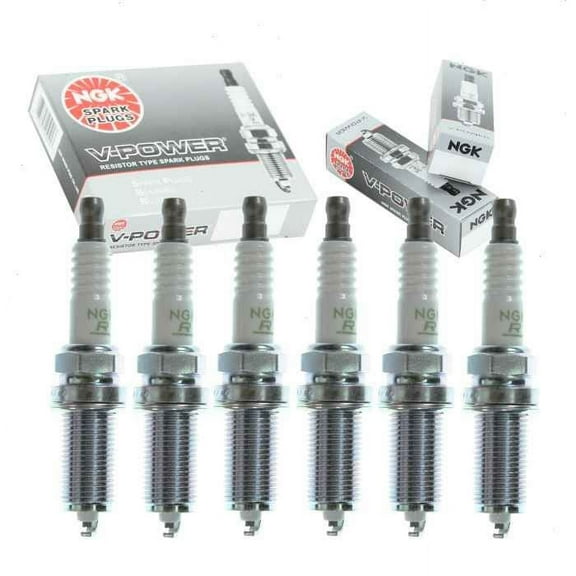 6 pc NGK V-Power Spark Plugs compatible with Toyota Tacoma 4.0L V6 2005-2015