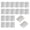 2"; Silver; 20PCS, variant on 20PCS Stainless Steel Folding Hinges 2 Inch Cabinet Door Hinge Home Furniture Hardware Butt Hinge for Wooden Box, Door and Window, DIY Projects