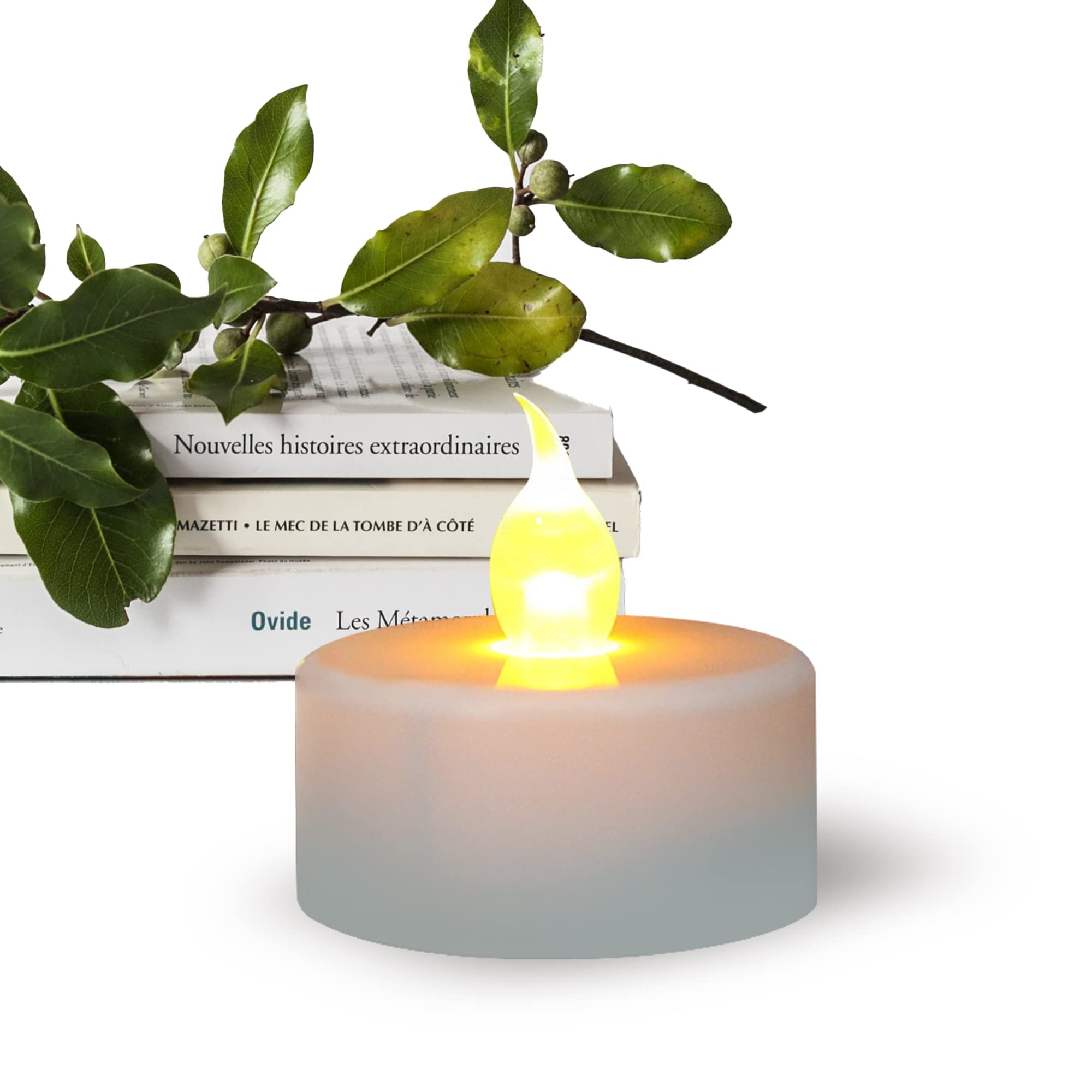 SLS SUPPLY FLORA 150-Pack Realistic Flickering Flameless Candles, Battery Operated Tea Lights, Electric Candle Sets for Home Decor, Fake Candles for Occasions, Batteries Included
