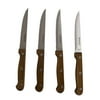 IMUSA USA IMU-71014 4Piece Serrated Steak Knives with Wood Handle