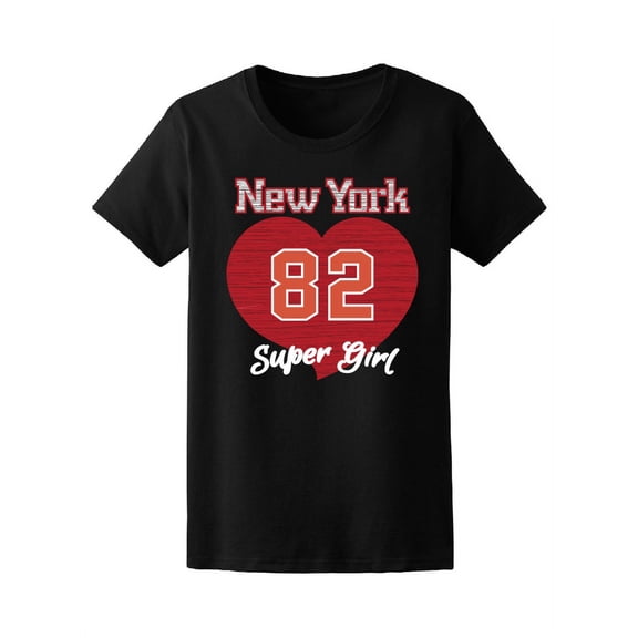 New York City Heart Graphic Tee Women's - Women T-Shirt, Small