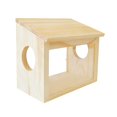 thumbnail image 3 of Casa para hámster, área de juego de exploración, caja de excavación única y divertida para hámsteres, casa de madera para ratas, ratones y lemmings., 3 of 9