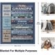thumbnail image 5 of LHSHID Fathers Day Grandpa Gifts from Grandchildren Blankets Birthday Gifts for Grandpa Best Gifts for Grandpa Birthday Gifts Papa Gifts Throw Best Grandpa Gifts Idea 30"x40", 5 of 8