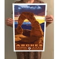 thumbnail image 4 of Arches National Park Vintage Travel Poster / Postcard WPA Style, 4 of 4