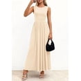 thumbnail image 4 of PRETTYGARDEN Summer Maxi Dresses for Women Sleeveless A Line Flowy Long Casual Sundress Wedding Guest Fashion Clothing, 4 of 10