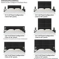 thumbnail image 2 of Upholstered Wall Panels Headboards - Pack of 4 Panels, Black (Each Panel 38" x 11.5"), 2 of 5
