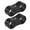 Black, variant on YAHHU 2Pcs AN6 Braided Hose Separator Clamp Fitting Adapter Bracket Universal Black Engine Divider (4 inches / 10.16 cm)