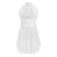 thumbnail image 2 of Aislor Robe de Danse Lyrique Moderne pour Filles, Robe Justaucorps en Dentelle Florale, Jazz Latin, Ballet, Dacre, Ivoire 16, 2 of 7