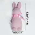 thumbnail image 3 of 1/2PCS Glitter Flocked Foam Rabbit Figurines, Easter Rabbit Statue with Bow Tie, Flocked Foam Rabbit Figurines,for Easter Spring Signs Centerpieces for Farmhouse Home Decor, 3 of 7