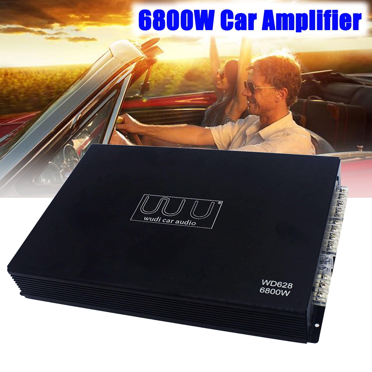 Dual Electronics Car Power Amplifier 6800w Dynamic Peak Power Car Audio Power Stereo Amplifier Walmart Com Walmart Com