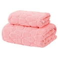 thumbnail image 1 of Rbaofujie Yoga Towel Bath Towel and Towel Two-Piece Set Made Of Fleece Thickened Turtle Back Fleece Soft Drying and Absorbent Washcloths for Showering, 1 of 7