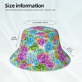 thumbnail image 2 of Kll Succulents Bucket Hat for Women Men Packable Travel Beach Sun Hat Outdoor Rave Accessories Reflective Fisherman Cap, 2 of 6