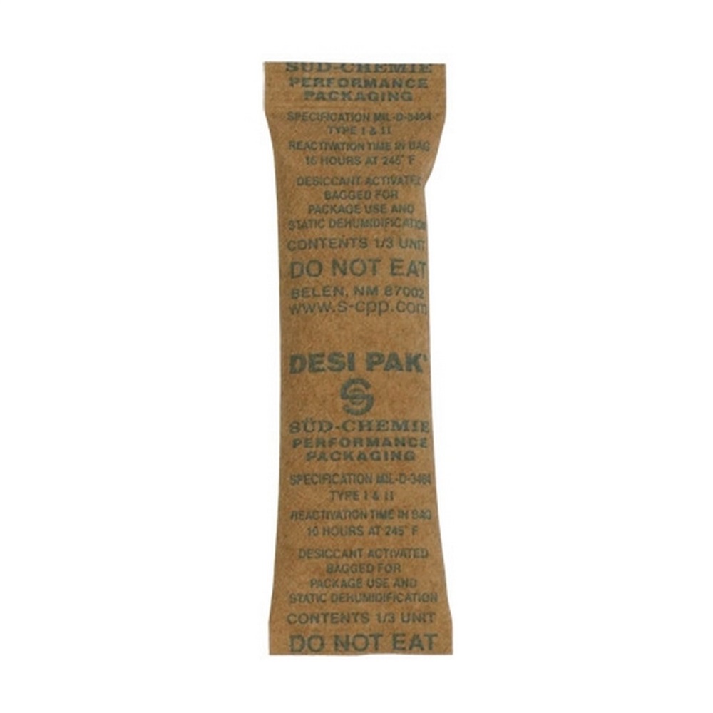 Partners Brand Kraft Clay Desiccant Bags - 5 Gallon Pail 1" x 3 1/2" x 1/4", Case of 700