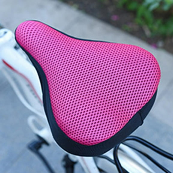 Zhuge Breathable Padded Bike Seat Cover, Ideal for Comfortable Bicycle Riding, Rose