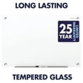 thumbnail image 4 of Quartet Brilliance Glass Dry-Erase Board, 4’ x 4’, Includes Accessory Tray, Mounting Hardware, 2 Magnets and 1 Marker (G24848W), Brilliance White, 4 of 5
