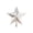Silver, variant on Christmas Decorations Tree Topper Star 6 Inch Exquisite Pattern Tree Top Star Ornament Electroplated Finish Holiday Christmas Tree Decor