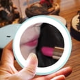 thumbnail image 4 of Pocket Makeup Mirror With Light, USB Rechargeable Lighted Travel Makeup Mirror, Folding Handheld Portable Mirror LED Light, 4 of 8
