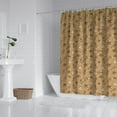 thumbnail image 2 of Brown Christmas Pattern Shower Curtain 72"x72" ,Bathroom Decorative Shower Curtains Set with 12 Hooks,Modern Waterproof Washable Shower Curtain, 2 of 6
