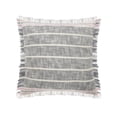 thumbnail image 1 of LR Home PILLO07619GPIFFPL Coussin à Rabat Carré à Rayures Angéliques avec Franges, 1 of 1