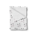 thumbnail image 2 of Kitten Soft Flannel Fleece Blanket, Sketching of a Blushing Cat Face Features Cartoon Style Hand Drawn Cat Whiskers, Cozy Plush for Indoor and Outdoor Use, 50" x 60", Grey Pale Pink, by Ambesonne, 2 of 5